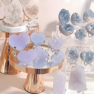 Blue Lace Druzy Agate Crystals