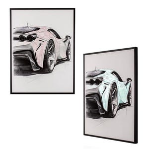 Ferrari 812 Superfast / Collezione di auto d'epoca - Poster di OptiArt®