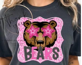 Camiseta personalizada con los colores de la mascota, camiseta con espíritu escolar