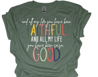 Diseño de camiseta "Buen cristiano fiel" en formato PNG (descarga digital)