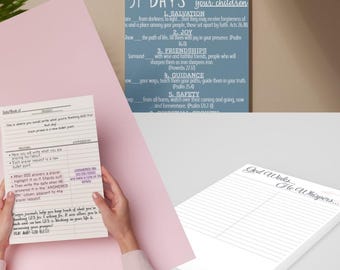 Diario de oración / La Biblia en un año / 31 días de oración por tus hijos