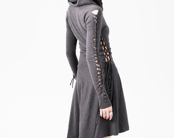 lace up tube dress Eyelet Lace Tube Dress Pink Blossom / Large main image 1