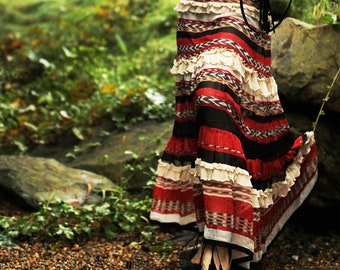 Gypsy skirt  Hippie Skirt  Bohemian Skirt  Boho Skirt  Bohemian Clothing  Gypsy Clothing
