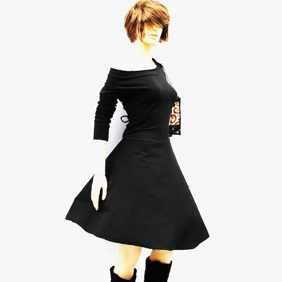 Dress / Lace-Up Dress / Little Black Dress / Black Dress / Dress for Women  / Casual Dress