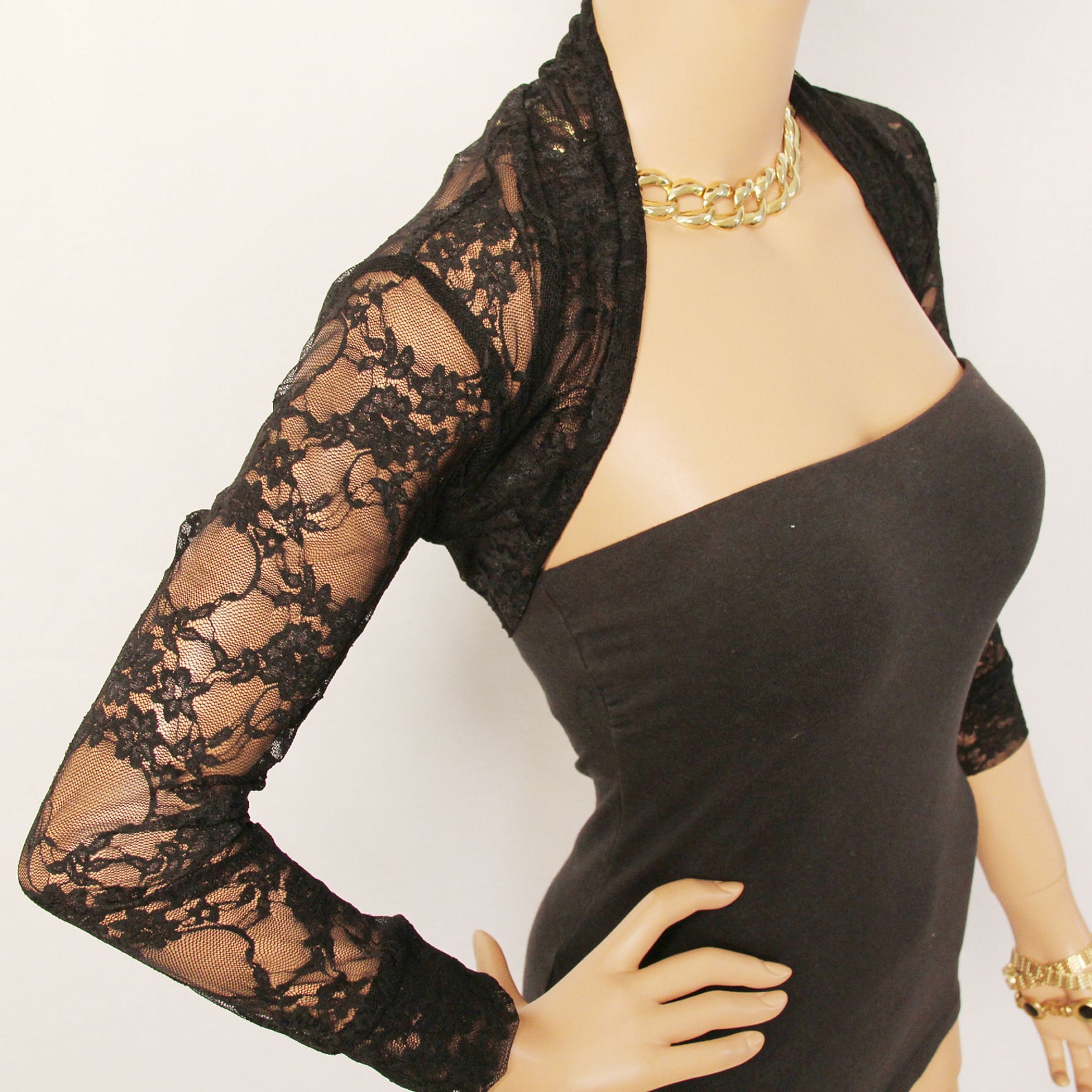 Shrug / Lace Shrug / Black Lace Shrug / Bolero / Bridal Shrug Etsy