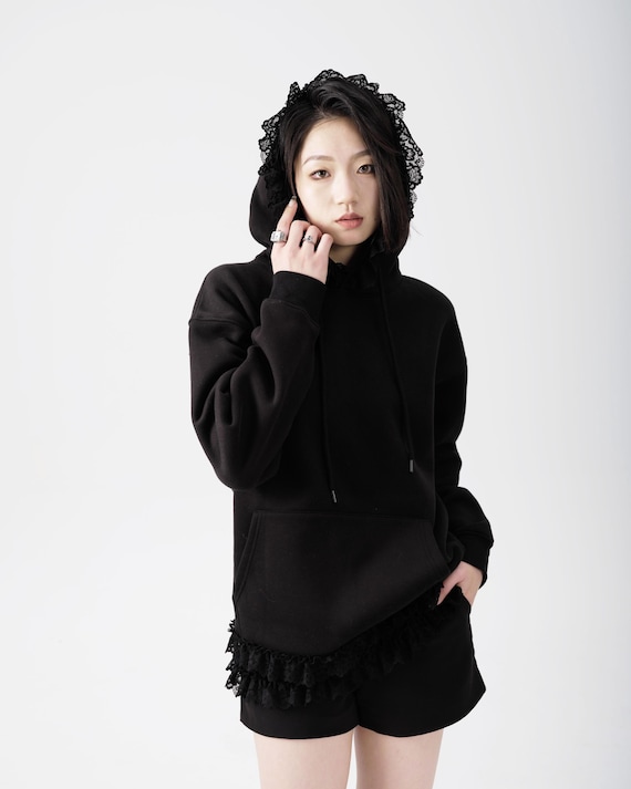 Hoodie Sweater shirt - Comfy Ruffles Hoodie Top | Cozy French Style Sweatshirt