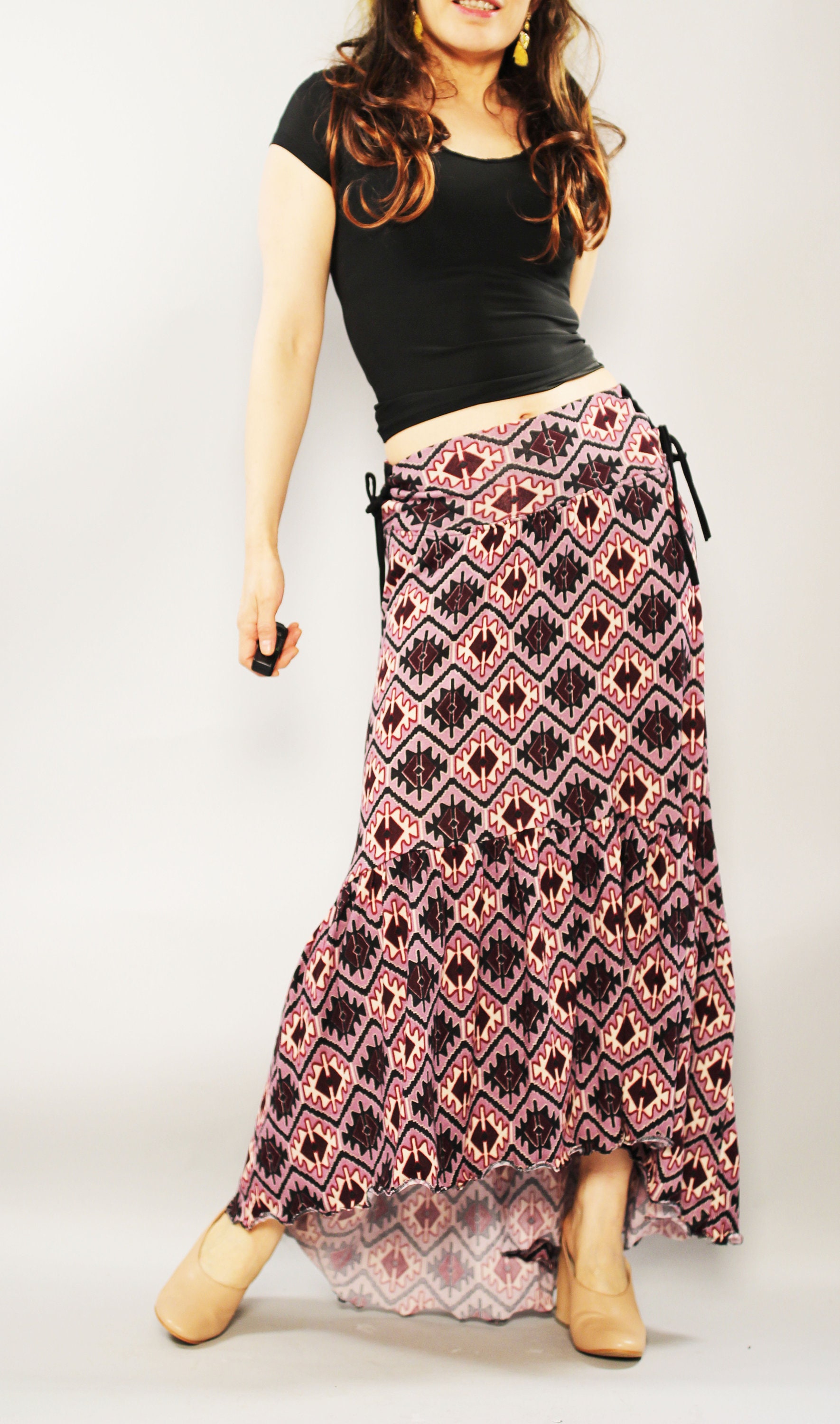 Gypsy skirt , Bohemian Skirt , Boho Skirt , Bohemian Clothing