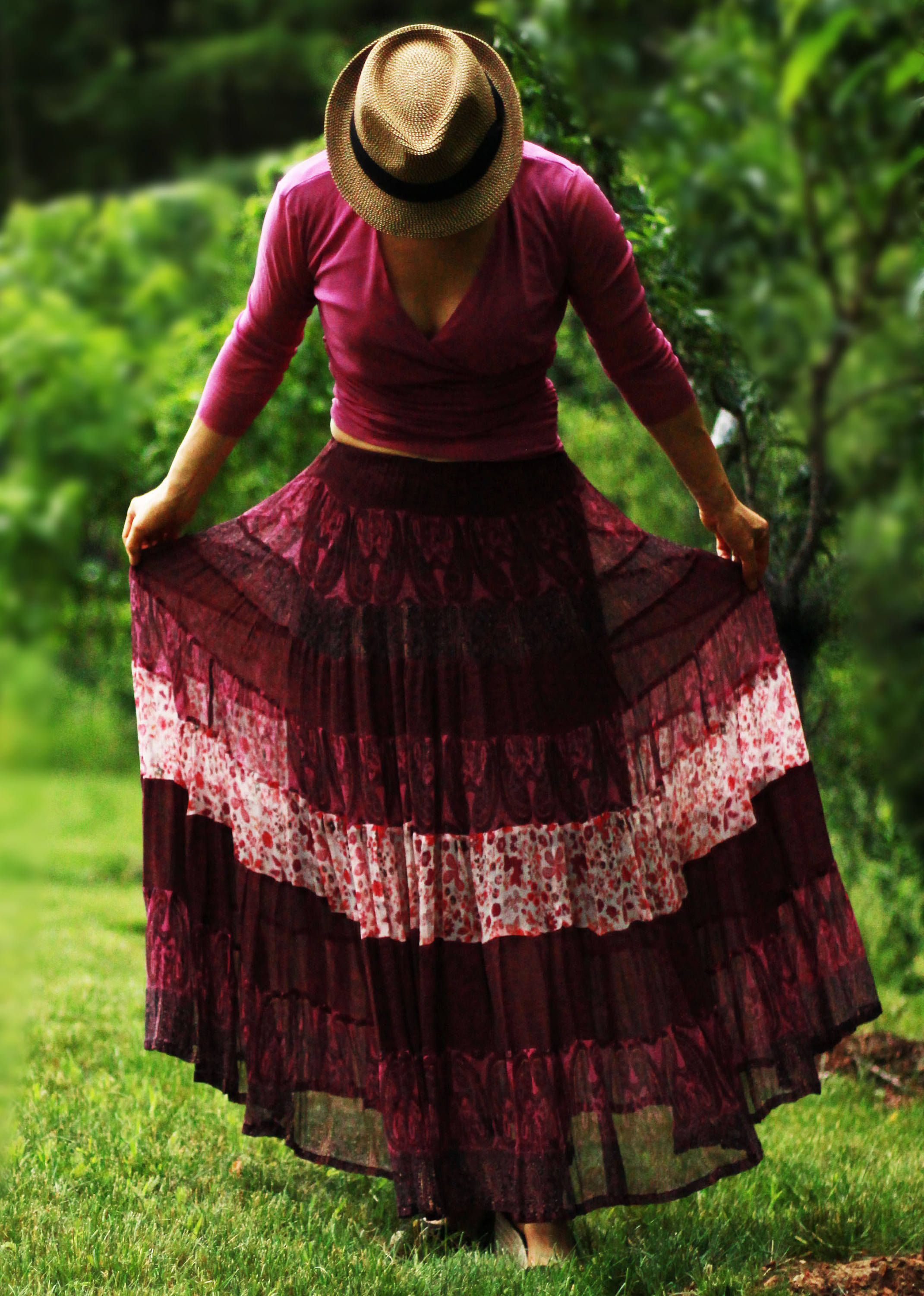 boho gypsy maxi skirt