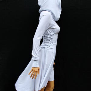 Dress , Grey Dress, Casual , Day Dress ,Low High Dress, Women Dress