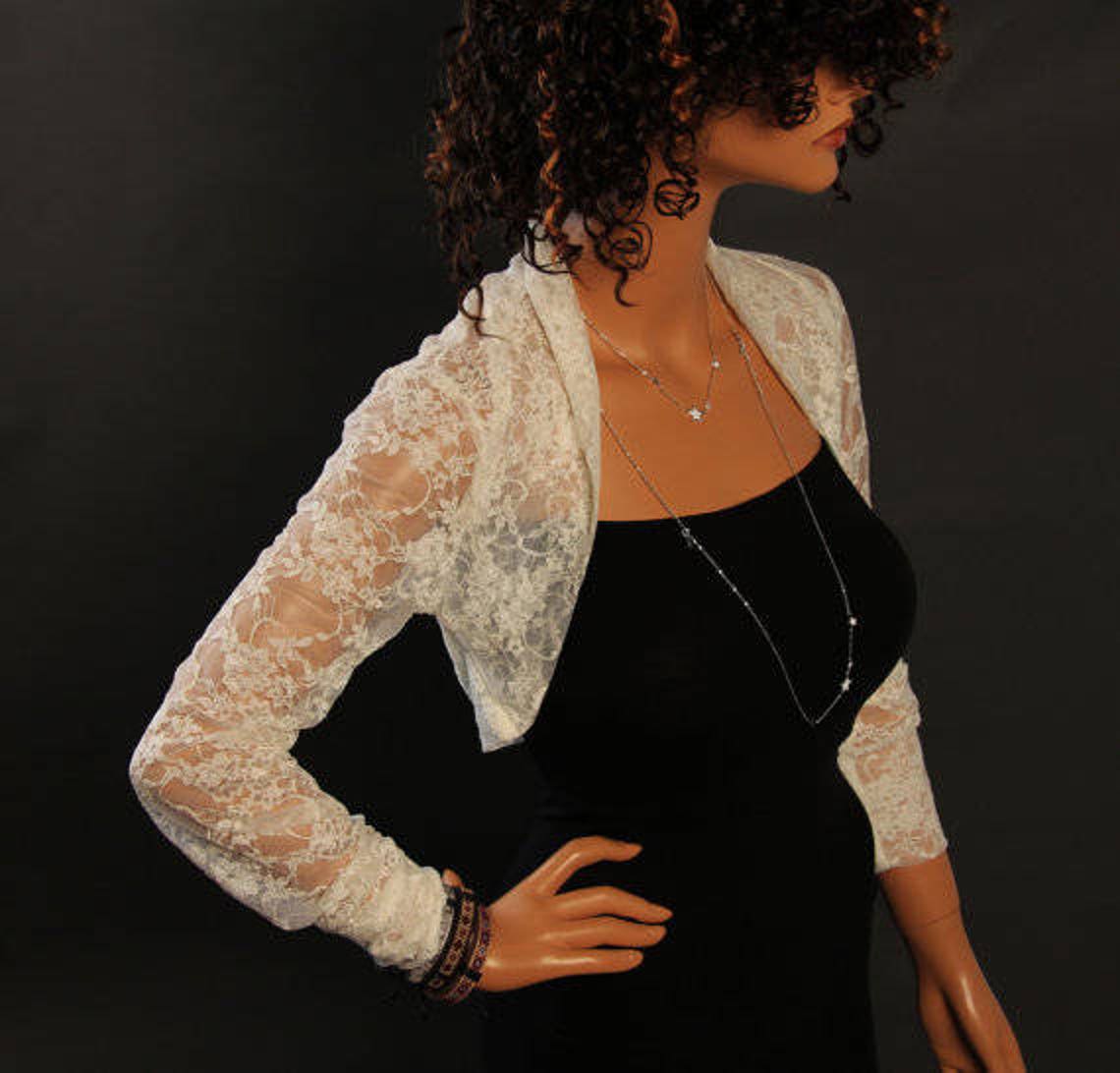 Shrug / Lace Shrug / Black Lace Shrug / Bolero / Bridal Shrug Etsy