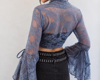 Spitze Glockenärmel Shrug Bolero | Elegante Braut Cover-Up