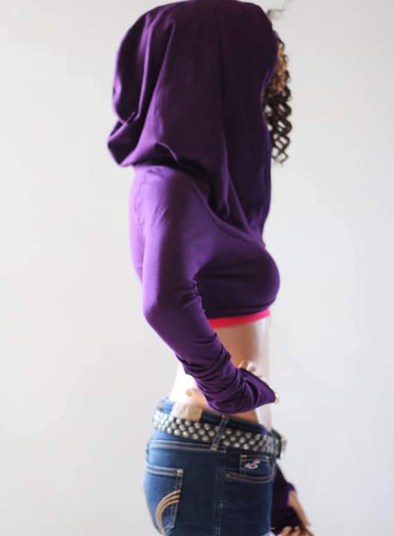 Chic Women's Hoodie Shrug, Lightweight Layered Hooded Shrug, Trendy Casual Cover-Up, Cozy Fall and Winter Fashion, Comfortable Hoodie