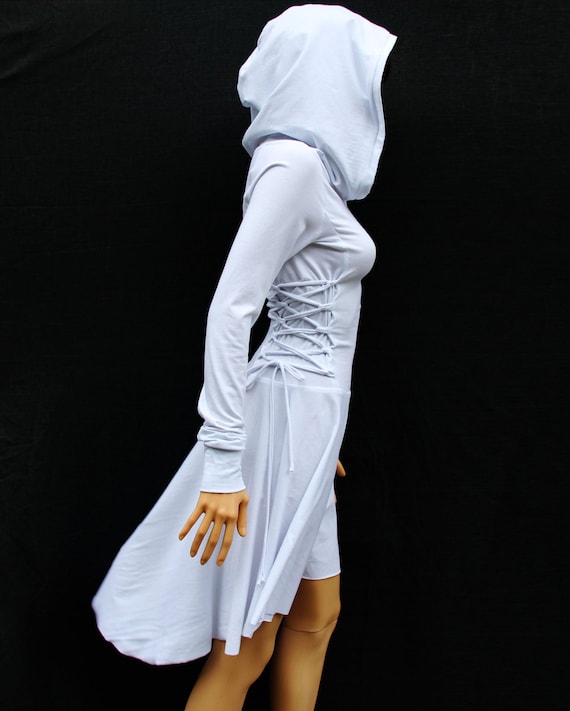 White Casual Dress / Cotton Dress