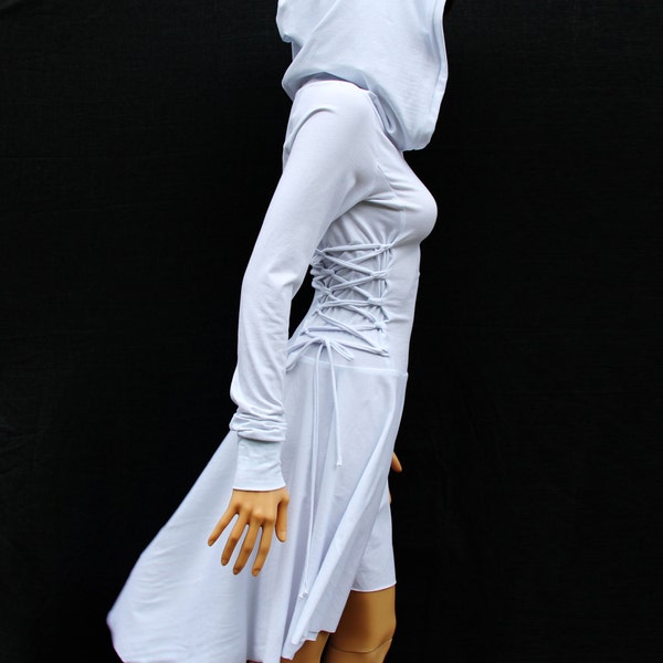 White Casual Dress / Cotton Dress
