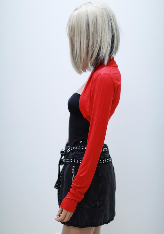 Red Bolero Shrug/ Red Bolero/ Fitted Bolero/ Bridal Shrug/ Bridal Accessories