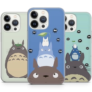 Totoro Joy: Nature's Best Companion Phone Case pour Iphone 16 15 14 13 12 Pro Max, compatible avec Samsung 24 23 22 Plus, compatible avec Google Pixel 9 8 7 6 pro