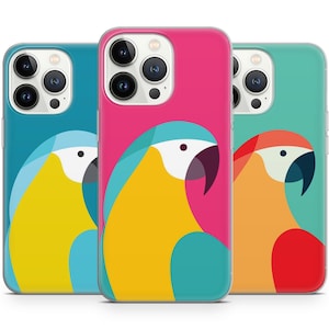 Cute Parrot Companion Phone Case For Iphone 16 15 14 13 12 Pro Max, Fits Samsung 24 23 22 Plus, fits Google Pixel  9 8 7 6 pro