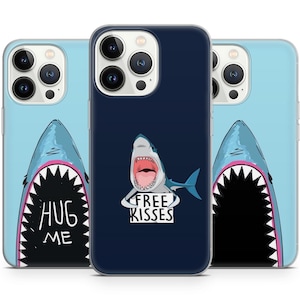 Coques Shark Meme pour Iphone 16 15 14 13 12 Pro Max, pour Samsung s24 23 22 Plus, Google Pixel 9 8 7 6 pro