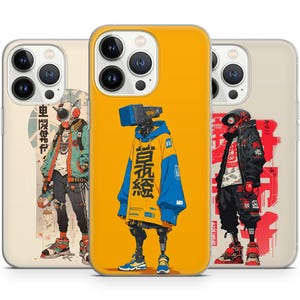 Anime Inspired Street Style Phone Cases For Iphone 16 15 14 13 12 Pro Max, Fits Samsung 24 23 22 Plus, fits Google Pixel  9 8 7 6 pro