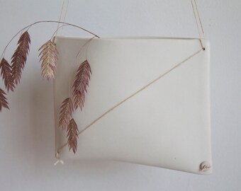 Matte White Hanging Pillow