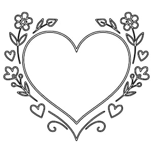 Heart Frame SVG DXF Datei | Lasergravur Datei | CNC Datei | Laser Cut File | Vektordatei | Instant Download