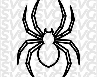 Spider SVG Halloween, Creepy Spider DXF, Spooky Spider, Halloween Laser Cut File, CNC Engraving, Cricut Cut File