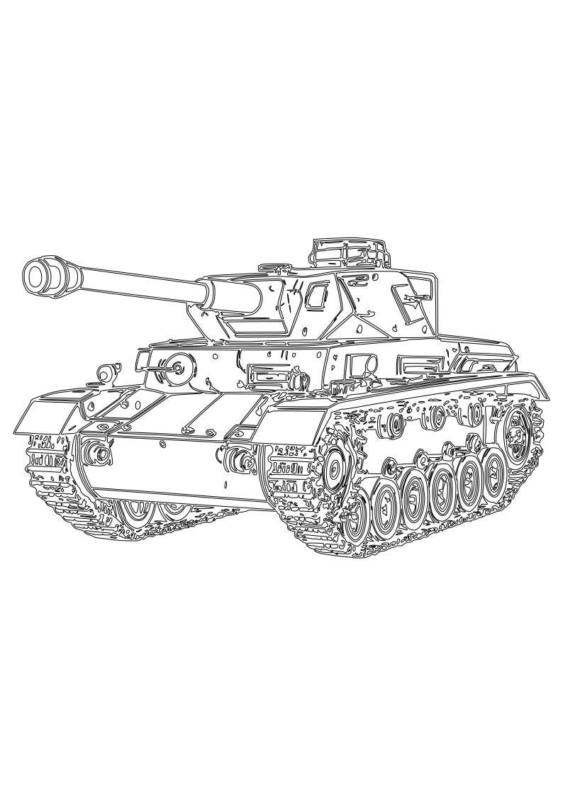 Panzer 4 Tank SVG DXF File | Laser Engraving File | CNC File | Laser ...