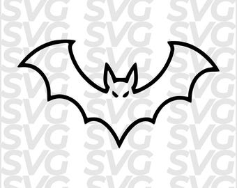 Bat SVG Halloween, Bat SVG, Spooky Bat DXF, Halloween Laser Cut File, Bat Silhouette, Laser Engraving