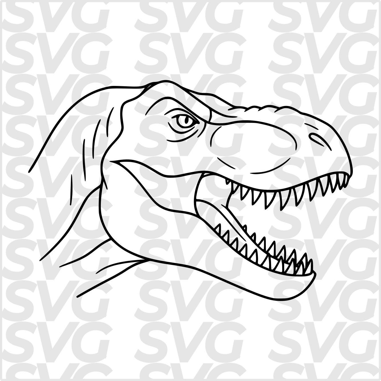 T rex line art - Etsy 日本