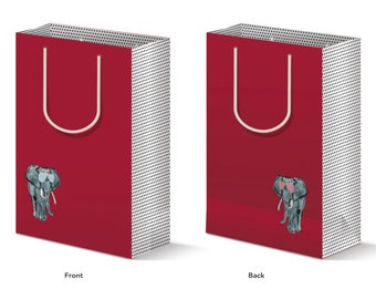 Gift Bag, Elephant Wearing Sunglasses, Polka Dots