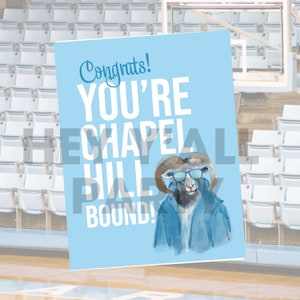 College Acceptance, Congrats, North Carolina Greeting Card