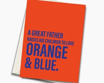 Florida Orange Fathers Day Greeting Card