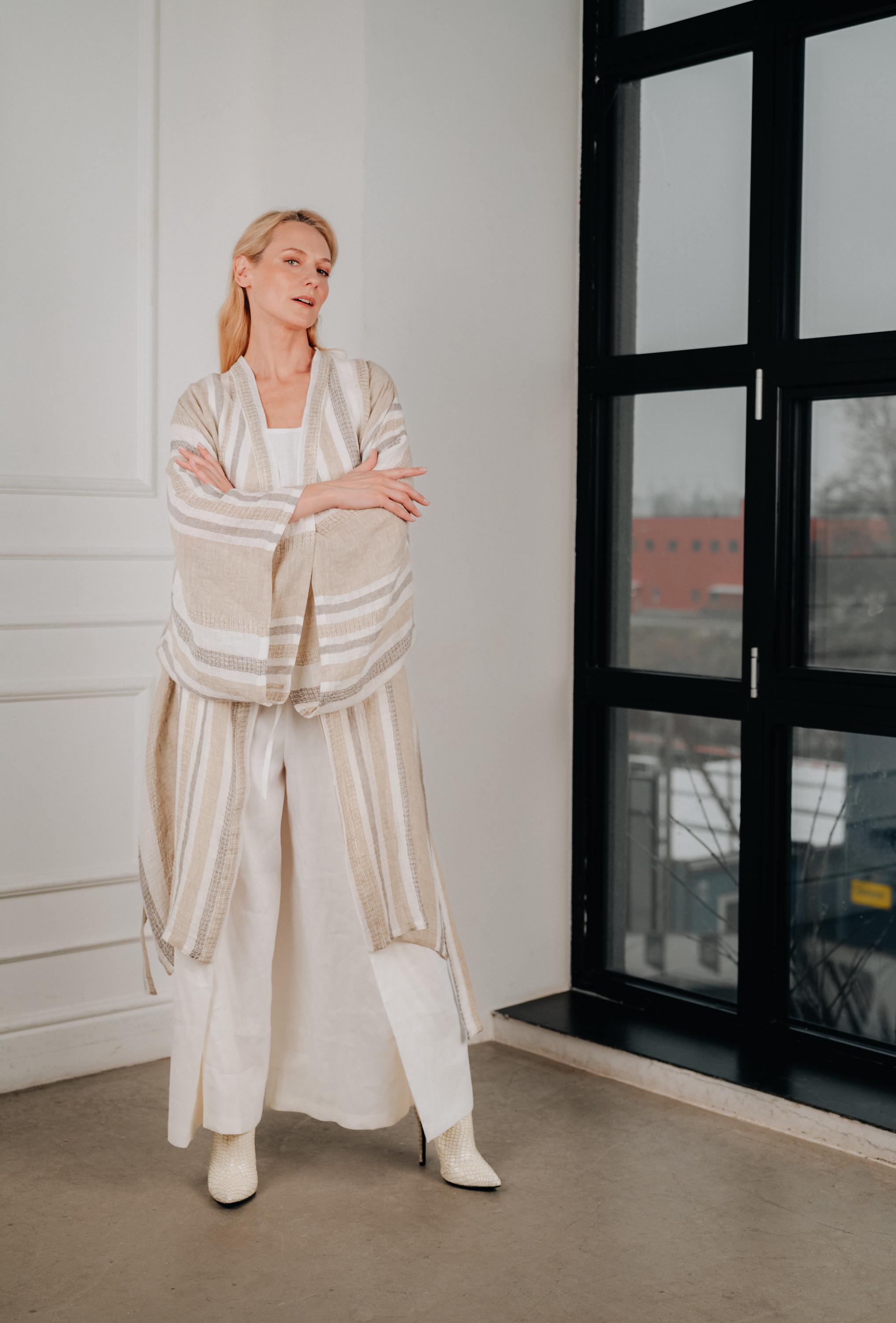 Top Femme Kimono Rouge Crème - Next, Taille 16/18, épaules Froides, Parfait Pour L'été