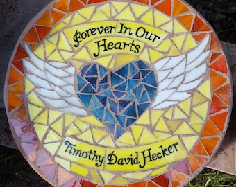 Flying Heart Memorial Stepping Stone