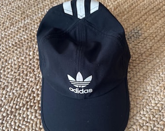 Adidas Original Logo - Black Hat- Adjustable Velcro Closure- Used