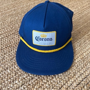 Corona Premium Blue Cap - Snap Back Trucker Hat/Used