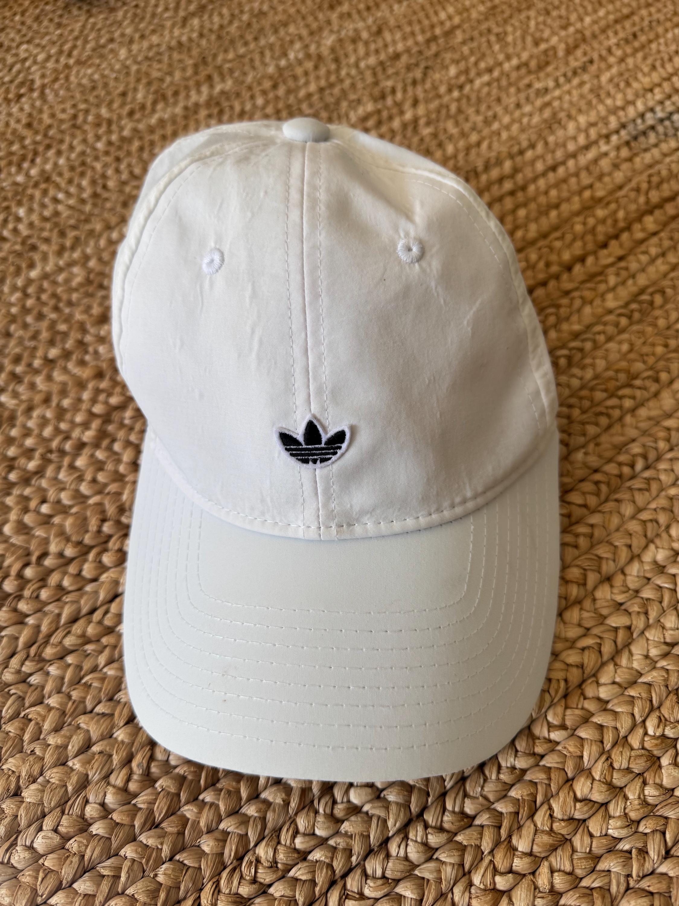 Adidas Original Woman\'s White Black Embroidered Logo Strapback Hat OSFY Adidas Originals Women main image 4