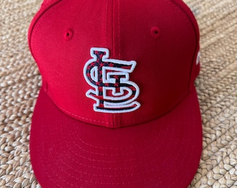 Like New Deadstock St. Louis Cardinals Official MLB  Baseball Cap - New Era Official On Field Cap - size 7 1/8   4th of July