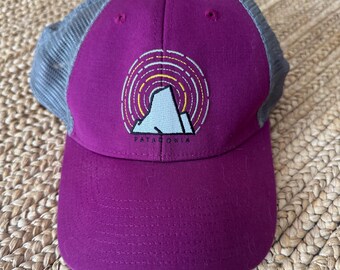 Patagonia Purple Mountain Used Cap - Snapback Closure -Used
