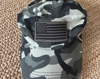 アメリカ国旗刺繍アイロンパッチ調節可能なアーバンカモトラッカー
