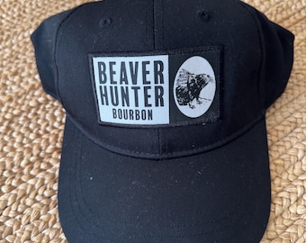 New Beaver Hunter Bourbon Black Cap -  Snapback Hat