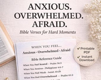 Wersety biblijne do druku na trudne chwile | Przewodnik po wersetach biblijnych na trudne chwile | Chrześcijańskie wsparcie w formacie PDF