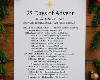 Plan czytania na Adwent do druku