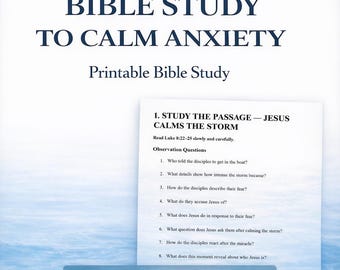 Przewodnik po Biblii o lęku: Chrześcijańskie dzienniki z przewodnikiem (do druku)