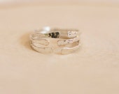 Sterling Silver Hammered Rings | Custom Handmade | Statement Ring | One of a Kind | Dainty Ring | Gifts for Mom | Boho Jewels|