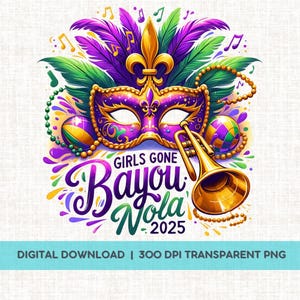 ニューオーリンズ女子旅行 2025、女子ウィークエンド デジタル ダウンロード、夏休みデザイン、独身者 PNG、楽しいベストフレンド NOLA 旅行シャツ デザイン