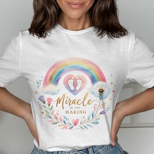 Ivf Mama Rainbow Baby Infertility Warrior Sublimation DTF Shirt PNG, Pregnancy Announcement Fertility Recovery Digital Download File