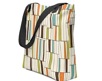 Blok Mid Century Mod Tote bag MEDIUM