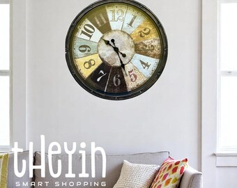 48 Cm Vintage Wall Clock Classic Antique Quartz Silent Non-ticking