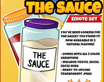 Twitch/Discord Emotes | Die Sauce | Twitch Loyalität | Niedlich und einfach